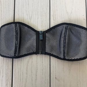 strapless triangl bikini top